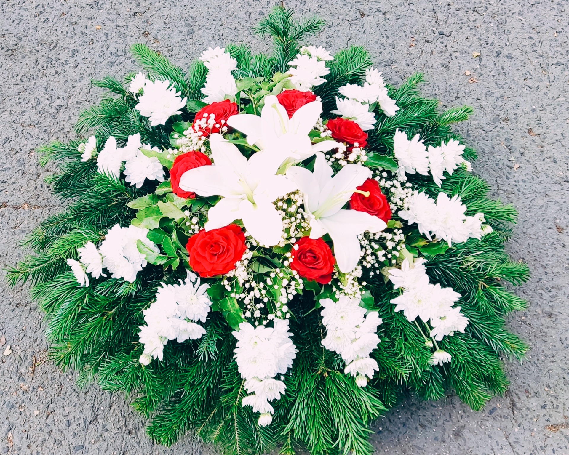 Fekvő kerek koszorú